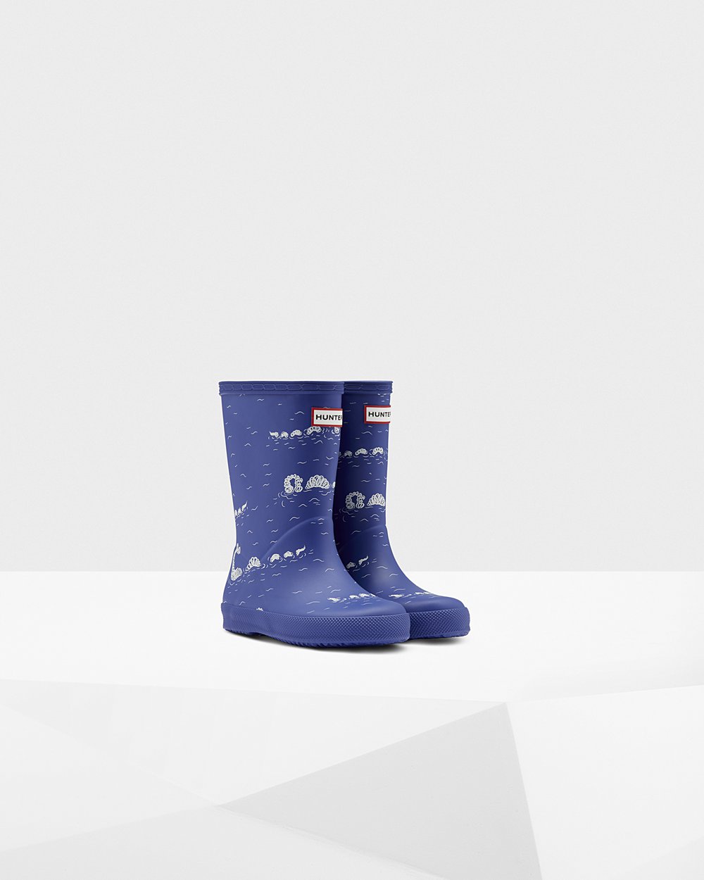 Regenlaarzen Kinderen - Hunter Original First Classic Nessie Print - Blauw - 35HCQDWUA